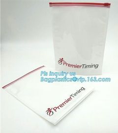 resealable slider zipper underwear packaging bags with logo, matte frosted PVC slider zipper bag plastic bag with zipper
