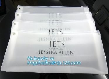 plastic underwear packing pe Zip lockk zipper slider bag, zipper bag vinyl toiletry zipper bag pvc slider bag, slider zipp