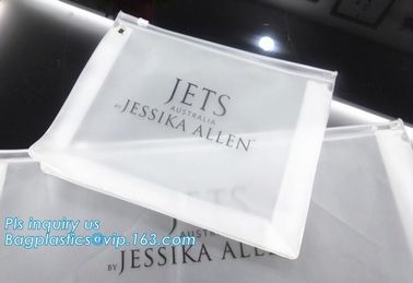 plastic underwear packing pe Zip lockk zipper slider bag, zipper bag vinyl toiletry zipper bag pvc slider bag, slider zipp