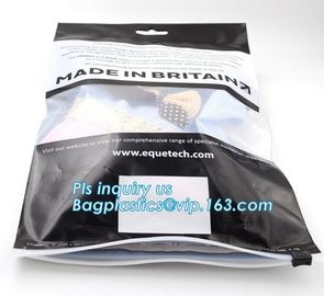 plastic underwear packing pe Zip lockk zipper slider bag, zipper bag vinyl toiletry zipper bag pvc slider bag, slider zipp