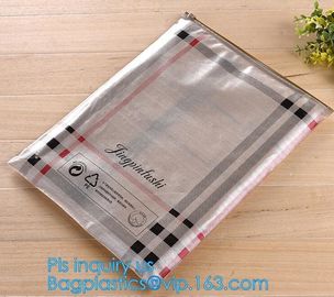 Pencil Zipper Packing Bag Clear PVC Pencil Packing Bag Slider, PVC Slider Zipper Bag For Make Up For Holographic Laser