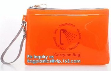 PVC zipper bag transparent plastic self-sealing bag socks plastic bag stationery bags custom, vinly slider zipper packag