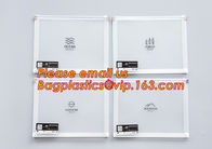 hot selling cheap A4, A5, A6, B5 transparent plastic pe zip lock files bag /zip wallet with printing