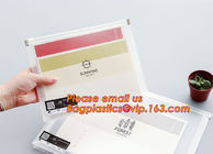 custom clear transpaent PE zipper file folder bag , PE Zip files wallet wholesale, PVC Polyvinyl Plastic Document bag