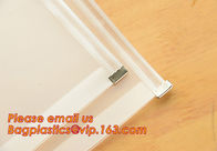 Cheap promotional clear zip lock waterproofe plastic pvc zipper file folder bag