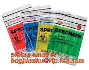 eco-friendly ldpe medical zipper bag/biohazard specimen bag for Lab, lab specimen zipper bag, Lab guard biohazard specim