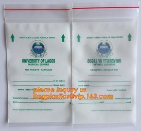 the zipper bag for medical use,zipper medical bags,medical trauma bag, Zipper Sealing Medical Packing Bag for Animal/ Me