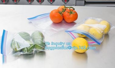 Double track zip loc bag made from food grade material for apple packing, double track zipper apple bag, Gallon Storage