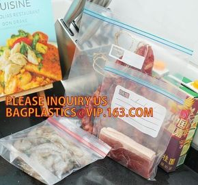 Large Zip lockk Resealable Zipper Jumbo size Plastic Storage poly Bags with white block to label, Double tracking Zip lockk