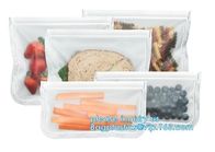 ReZip Seal Reusable Storage Bag PEVA food/snack/lunch storage bag, Reusable zip seal leakproof peva food snack storage b