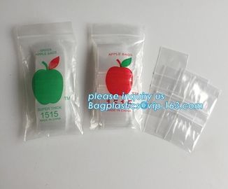 1212 Apple Mini Zip lockk Baggies 17 Color Mix 100 Bags 1/2&quot; X 1/2&quot;, cheap 100%LDPE plastic custom 3x3 zip lock bag/ custo