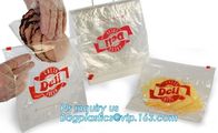 food grade LDPE Top Load saddle slider bag, Saddle deli bag with bottom slider for packing food, Biodegradable Zip lockk s