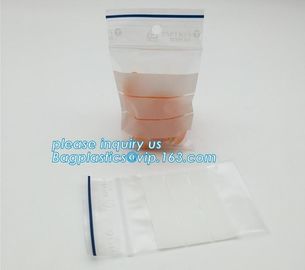 resealable one side clear pouch pharmacy small Zip lockk pill package zip lock plastic bags pills packaging bag, bagplasti