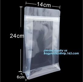 Frosted translucent packaging bag, self-supporting Zip lockk sealed plastic dried fruit candy food pouch, bagplastics, pac