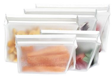 Reusable Silicone Food Storage Bag Washable Silicone Fresh Bag for Fruits Vegetables Meat Preservation bagplastics bagea