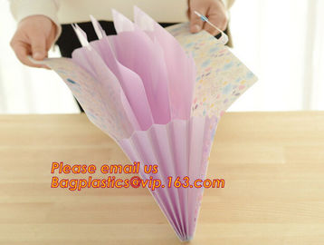 hot selling plastic pp rainbow expanding file wallet folder with elastic band