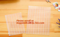 transparent clear PVC Slider zipper bag plastic bag with zipper, Vinyl Slider Red Zipper Clear PVC Bag, Printed PVC LDPE