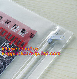 A5 small size 0.2mm thick custom printed plastic office poly file folder bag with zipper lock