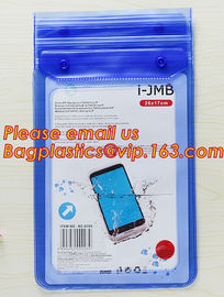 Custom printed phone accessories plastic pvc zipper bag, PVC Waterproof Phone Pouch,Phone Waterproof Bag With A Luminous