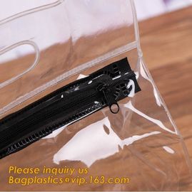 non-heavy metals Zip lockk file document pvc bags,plastic document bag with zipper,waterproof document bag with custom