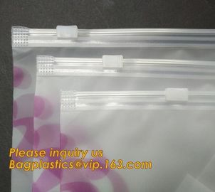 Custom Printed Thick Plastic Poly Zip Lock Waterproof Slider Bags Thick Plastic Poly Bags For swimwear/bikini,bagplastic