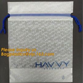 cornstarch based custom printed wholesale Eco friendly biodegradable hotel drawstring laundry plastic bag with logo