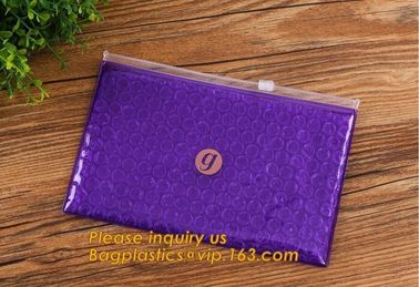 Bubble Zip lockk bag/bubble slider bag/bubble zipper bag customize color size printing,Bubble Padded Bag EPE/PO Film Bag E