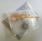 Factory Transparent Cosmetic Zip lockk clear bubble bags/Hot sale Slider Zipper Bag,wholesale metallic glossy holographic