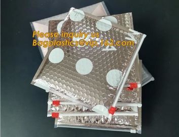 Factory Price Clear Bubble Zipper Bags, Pink Resealable Bubble Bag with Slider Zipper Printed Slider Padded Bag/Silver Z