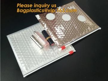 Factory Price Clear Bubble Zipper Bags, Pink Resealable Bubble Bag with Slider Zipper Printed Slider Padded Bag/Silver Z