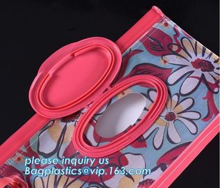 Wet Wipe Pouch, Travel Wipes Case Reusable Refillable Wet Wipe Bag , Recyclable Eva baby tissue gusset wet wipes pouch b