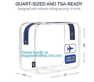 Waterproof customized folding pvc bag clear cosmetic bag with zipper, custom logo print shopping pvc plastic bag, tote