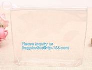 plastic handle pvc zipper bags,customized pvc zipper bag, Slider Closure Cosmetic Bottle Set Packing PVC Bag, Organizer