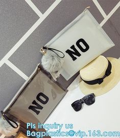 clear printed pvc files zip packing bag, slider reclosable poly bag, resealable slider Zip lockk eva plastic promotion bag