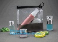 reusable premium quality slider zipper cosmetic toothbrush pvc bags, Custom logo pvc frosted vinyl slider zipper bag