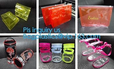 translucent plastic PVC slider bags frosted EVA zipper packaging bag, PVC slider zipper bag plastic bag with zipper rese