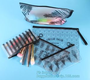 Resealable PE / PVC Slider Zip Lock Bags, zipper plastic lock bag clear plastic gift bags with zipper, plastic bag with