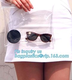 2.5 mil slider PVC bag, make-up packaged factory slider PVC cosmetics bag, Slider Closure Cosmetic Bottle Set Packing PV