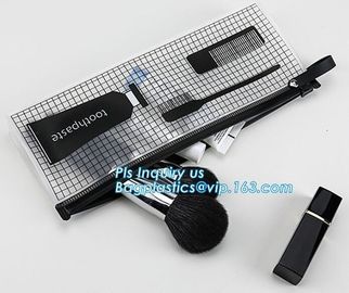 costomize slider Zip lockk pvc travel cosmetic bag, slider zipper bag with printing for clothes, Swimwear toiletry PVC Vin