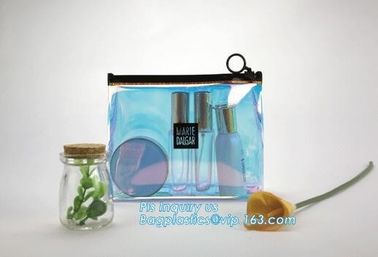 Standup Cosmetic PVC Bag With Slider, swimwear PVC vinyl Bag with slider zipper, Bag With Zipper /Cosmetic Zipper Bag Wh