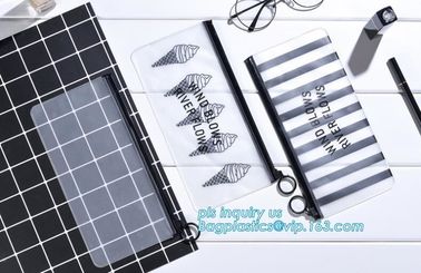 PVC slider bag plastic zipper bag vinyl cosmetic bag, Clothes Packaging Suited Frosted bags, PVC/EVA Vinyl Slider Top Zi