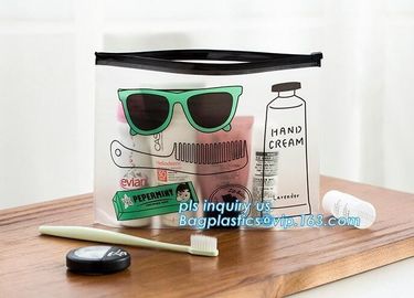 frosted bag cloth packaging bag with zipper/ odm logo printed oem zip lock plastic bags with slider, Zip-Lock Plastic Pa