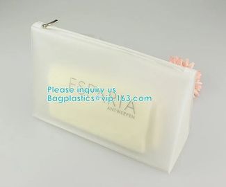 Environmental Material Customized EVA PVC CPE frosted slider bag zipper bag, Slider Zipper Pouch Stationery Bag