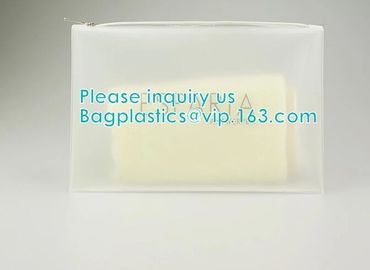 Environmental Material Customized EVA PVC CPE frosted slider bag zipper bag, Slider Zipper Pouch Stationery Bag