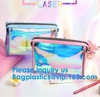 Women PVC Clear Backpack Laser Hologram Shoulder Bags Hologram Zip Lock Bag Pvc Bag Printed Pattern Zip lockk Bags Hot Sal