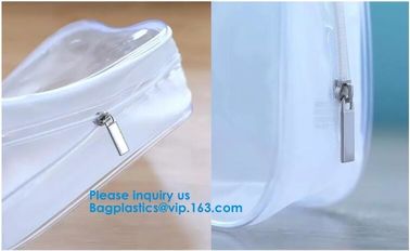 Cosmetic/ Makeup/ Toiletry Beach Zipper Maxfirm JJ.CIMI Cosmetic/ Makeup/ Toiletry Clear PVC Travel Wash Bag with handle