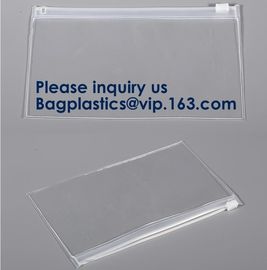 Makeup Bags, Frosted PVC Zipper Bags,Clear PVC Material Plastic Slide Pouch,PVC Zip Lock Document Bags