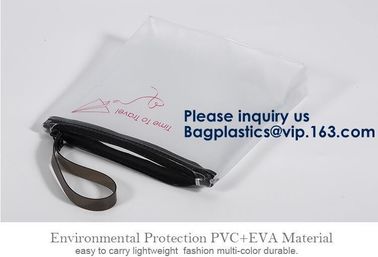 EVA Garment Packing Cosmetic Tote Bags Packaging / Cosmetic Storage Bag Clear Travel Makeup Bag Shoulder Pvc Cosmetic Ba