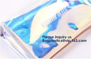 Handle Politzer Makeup Cosmetic Bag Toy Package Zip Barrel Cosmetic Box Portable Travel PVC Clear Cosmetic Makeup Bags