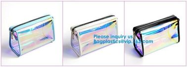 Handle Politzer Makeup Cosmetic Bag Toy Package Zip Barrel Cosmetic Box Portable Travel PVC Clear Cosmetic Makeup Bags